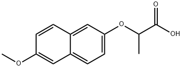 Propanoic acid, 2-[(6-methoxy-2-naphthalenyl)oxy]- Struktur