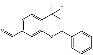 3-(Benzyloxy)-4-(trifluoromethyl)benzaldehyde Structure