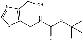 tert-butyl n-{[4-(hydroxymethyl)-1,3-oxazol-5-yl]methyl}carbamate 结构式