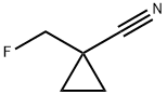 Cyclopropanecarbonitrile, 1-(fluoromethyl)- Structure