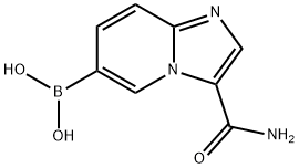 (3-氨基甲酰基咪唑并[1,2-A]吡啶-6-基)硼酸,2177261-93-5,结构式