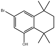 3-bromo-5,5,8,8-tetramethyl-5,6,7,8-tetrahydronaphthalen-1-ol, 217818-93-4, 结构式