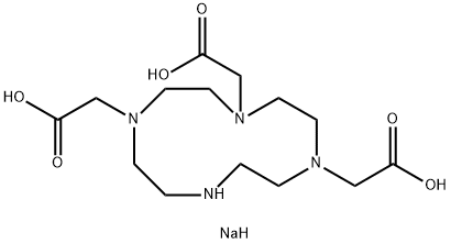 1,4,7,10-四氮杂环十二烷-1,4,7-三乙酸钠盐,217973-03-0,结构式