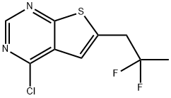 4-Chloro-6-(2,2-difluoropropyl)thieno[2,3-d]pyrimidine Struktur