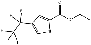 Ethyl 4-(perfluoroethyl)-1H-pyrrole-2-carboxylate Struktur