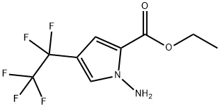 Ethyl 1-amino-4-(perfluoroethyl)-1H-pyrrole-2-carboxylate Struktur