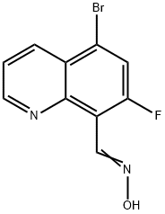 5-Bromo-7-fluoroquinoline-8-carbaldehyde oxime Structure