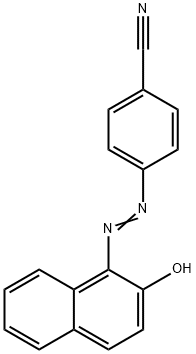 Benzonitrile, 4-[2-(2-hydroxy-1-naphthalenyl)diazenyl]-,21856-55-3,结构式