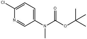 Carbamic acid, N-(6-chloro-3-pyridinyl)-N-methyl-, 1,1-dimethylethyl ester 化学構造式