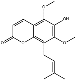 6-Hydroxycoumurrayin 结构式