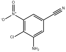 Benzonitrile, 3-amino-4-chloro-5-nitro- Struktur