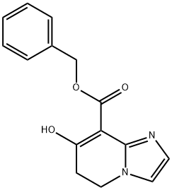 Benzyl 7-hydroxy-5,6-dihydroimidazo[1,2-a]pyridine-8-carboxylate 化学構造式