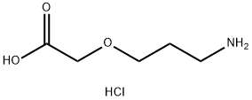 2-(3-aminopropoxy)acetic acid hydrochloride 化学構造式