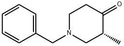 4-Piperidinone, 3-methyl-1-(phenylmethyl)-, (3R)- Struktur