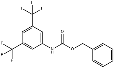 (3,5-双(三氟甲基)苯基)氨基甲酸苯甲酯 结构式