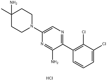 2200214-93-1 6- (4- 氨基- 4- 甲基- 1- 哌啶基) - 3- (2, 3- 二氯苯基) - 2- 吡嗪胺,盐酸盐(1:1 )