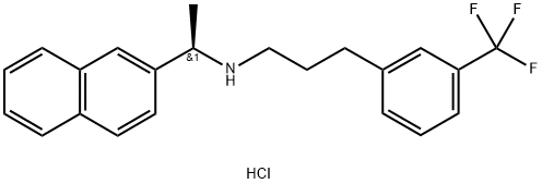 (αR)-α-Methyl-N-[3-[3-(trifluoromethyl)phenyl]propyl]-2-naphthalenemethanamine Hydrochloride, 2200269-28-7, 结构式