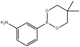 3-(5,5-Dimethyl-1,3,2-dioxaborinan-2-yl)aniline Struktur