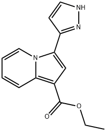 Ethyl 3-(1H-Pyrazol-3-Yl)Indolizine-1-Carboxylate(WX135236) 化学構造式