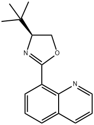 (S)-4-(叔丁基)-2-(喹啉-8-基)-4,5-二氢恶唑, 220629-00-5, 结构式