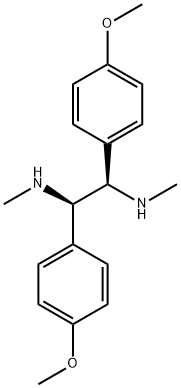 1,2-Ethanediamine, 1,2-bis(4-methoxyphenyl)-N1,N2-dimethyl-, (1R,2R)- Struktur
