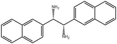 (1R,2R)-1,2-di(naphthalen-2-yl)ethane-1,2-diamine 结构式