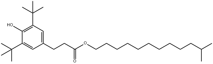 Benzenepropanoic acid, 3,5-bis(1,1-dimethylethyl)-4-hydroxy-, 11-methyldodecyl ester,2206682-87-1,结构式