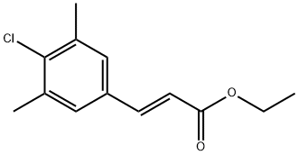 (E)-ethyl 3-(4-chloro-3,5-dimethylphenyl)acrylate Structure