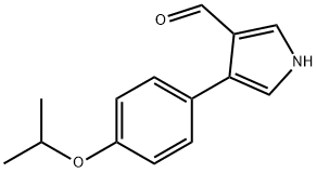 4-(4-ISOPROPOXYPHENYL)-1H-PYRROLE-3-CARBALDEHYDE 结构式