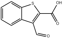 Benzo[b]thiophene-2-carboxylic acid, 3-formyl- Structure