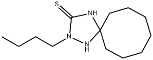 1,2,4-Triazaspiro[4.7]dodecane-3-thione, 2-butyl- Structure