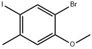 Benzene, 1-bromo-5-iodo-2-methoxy-4-methyl- Struktur