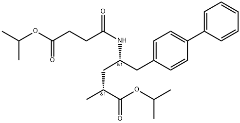 (2R,4S)-Isopropyl 5-([1,1''-biphenyl]-4-yl)-4-(4-isopropoxy-4-oxobutanamido)-2-methylpentanoate Struktur