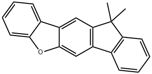 11H-Benzo[b]fluoreno[2,3-d]furan, 11,11-dimethyl- Structure