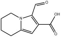 3-Formyl-5,6,7,8-tetrahydroindolizine-2-carboxylic acid Structure