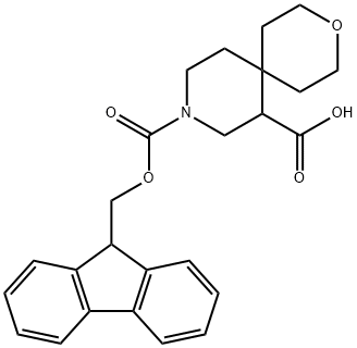 9-{[(9H-FLUOREN-9-YL)METHOXY]CARBONYL}-3-OXA-9-AZASPIRO[5.5]UNDECANE-7-CARBOXYLIC ACID 结构式