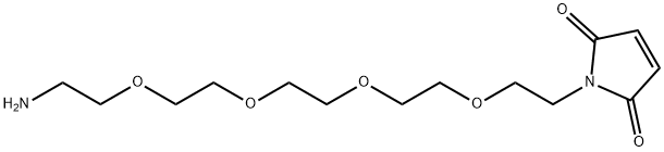 Mal-PEG4-amine TFA salt Struktur