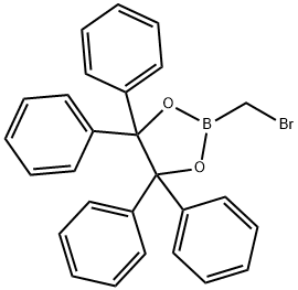 2-(溴甲基)-4,4,5,5-四苯基-1,3,2-二氧硼戊环 结构式