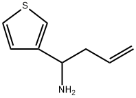 1-(噻吩-3-基)丁-3-烯-1-胺, 222188-08-1, 结构式