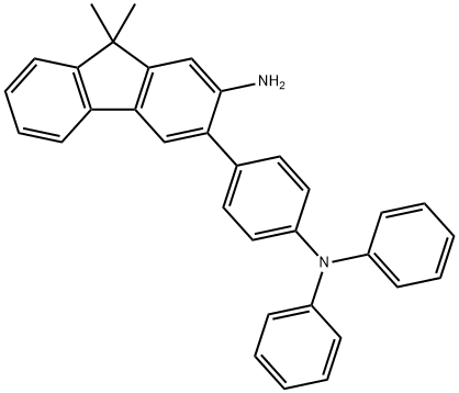 9H-Fluoren-2-amine, 3-[4-(diphenylamino)phenyl]-9,9-dimethyl- Struktur