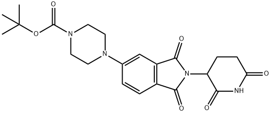 2222114-64-7 1-Piperazinecarboxylic acid, 4-[2-(2,6-dioxo-3-piperidinyl)-2,3-dihydro-1,3-dioxo-1H-isoindol-5-yl]-, 1,1-dimethylethyl ester