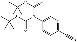 tert-Butyl N-[(tert-butoxy)carbonyl]-N-(6-cyanopyridin-3-yl)carbamate 结构式