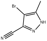 4-Bromo-5-methyl-1H-pyrazole-3-carbonitrile Struktur