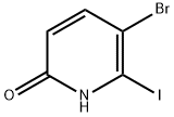 5-Bromo-6-iodo-1H-pyridin-2-one 化学構造式