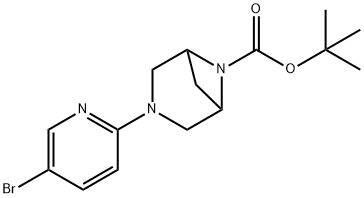 tert-Butyl 3-(5-bromopyridin-2-yl)-3,6-diazabicyclo[3.1.1]heptane-6-carboxylate Structure