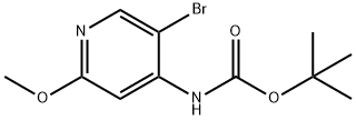 tert-Butyl (5-bromo-2-methoxypyridin-4-yl)carbamate Structure