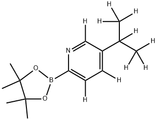 5-[(iso-Propyl)pyridine-d10]-2-boronic acid pinacol ester Struktur