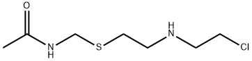 Acetamide, N-[[[2-[(2-chloroethyl)amino]ethyl]thio]methyl]- Structure