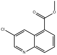 5-Quinolinecarboxylic acid, 3-chloro-, methyl ester 化学構造式