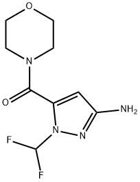 1-(difluoromethyl)-5-(morpholin-4-ylcarbonyl)-1H-pyrazol-3-amine|